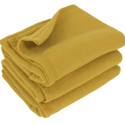 Linnea Couverture polaire 240x260 cm 100% Polyester 350g/m2 TEDDY Jaune Miel New