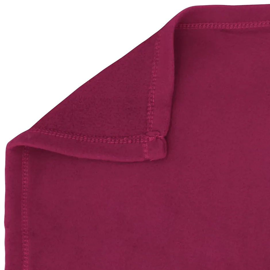 Linnea Couverture polaire 180x220 cm Isba violet Prune 100% Polyester 320g/m2 non-feu Best