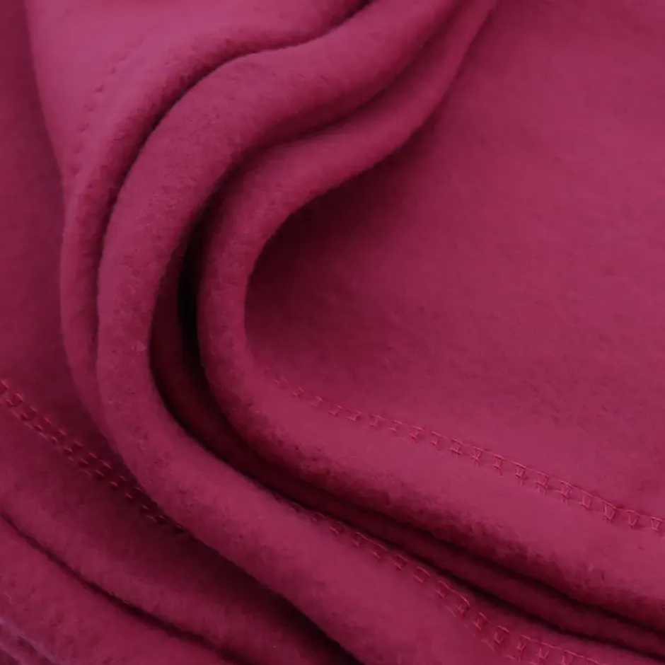 Linnea Couverture polaire 180x220 cm Isba violet Prune 100% Polyester 320g/m2 non-feu Best