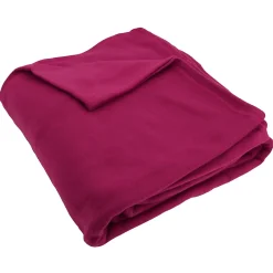 Linnea Couverture polaire 220x240 cm Isba violet Prune 100% Polyester 320g/m2 non-feu Online