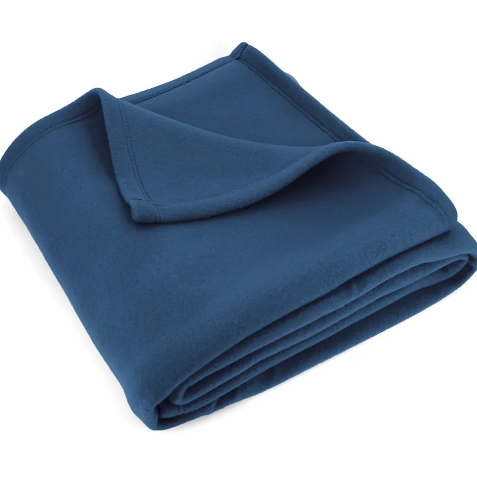 Linnea Couverture polaire 180x220 cm Isba Marine 100% Polyester 320g/m2 non-feu