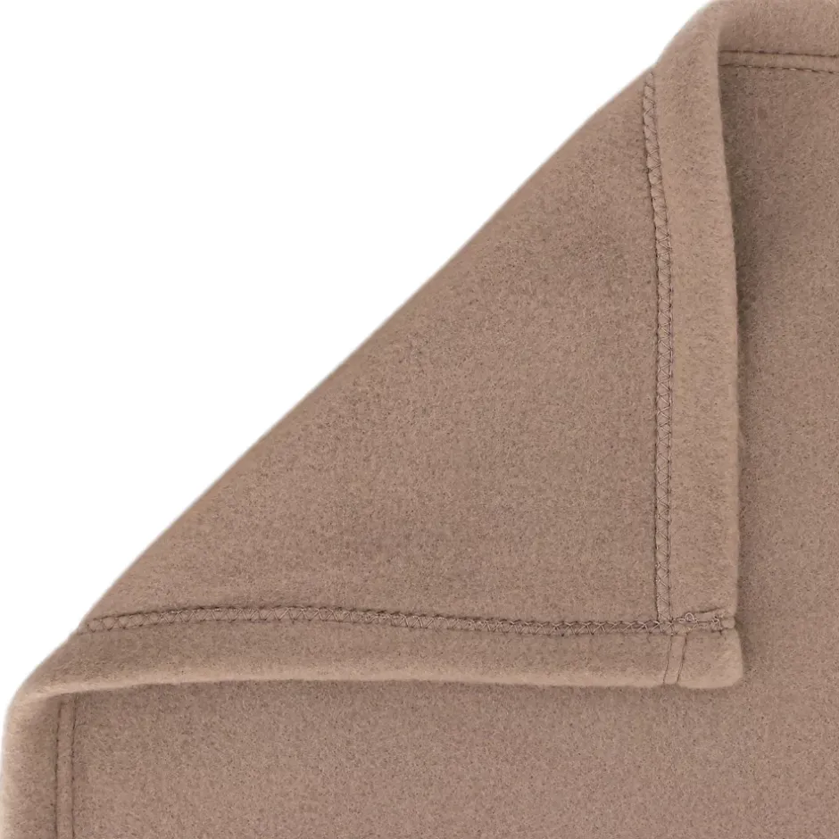 Linnea Couverture polaire 240x260 cm Isba marron Taupe 100% Polyester 320g/m2 non-feu Hot