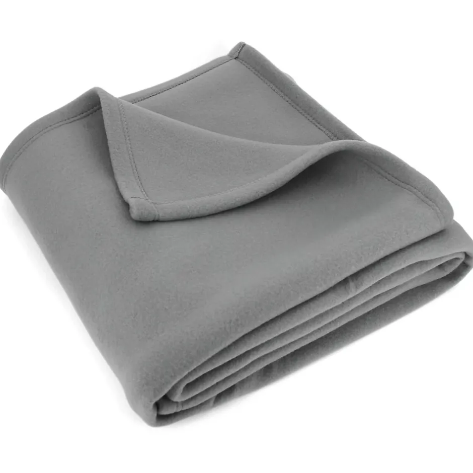 Linnea Couverture polaire 220x240 cm Isba gris Acier 100% Polyester 320g/m2 non-feu Hot