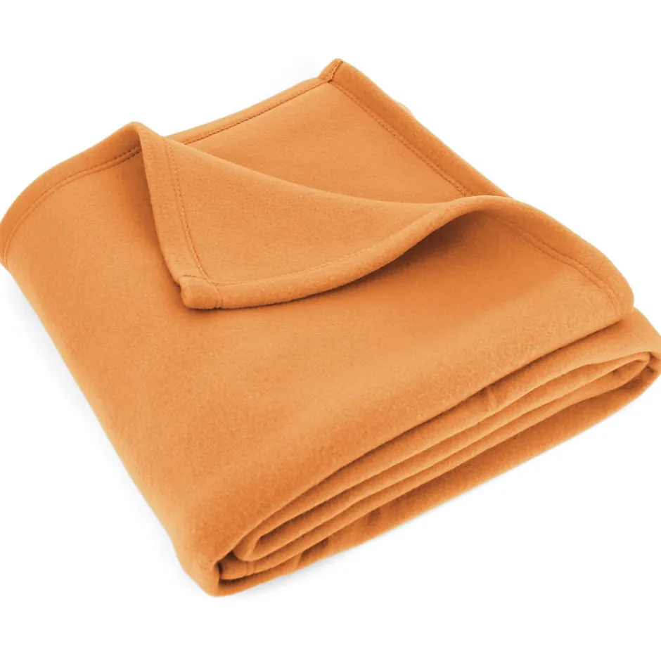 Linnea Couverture polaire 220x240 cm Isba Miel 100% Polyester 320g/m2 non-feu