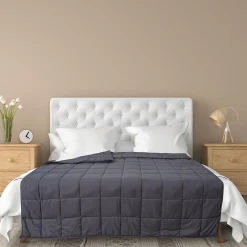 Linnea Couverture pondérée en polyester 7kg 150x200 cm LAVISH grise