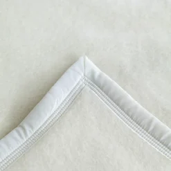 Linnea Couverture pure laine vierge Woolmark 500g/m² VOLTA 240x260 cm Blanc Naturel Outlet
