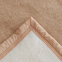 Linnea Couverture pure laine vierge Woolmark 500g/m² VOLTA 240x300 cm Marron Sable Outlet