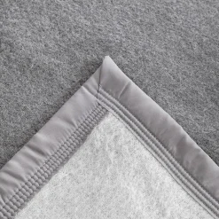 Linnea Couverture pure laine vierge Woolmark 500g/m² VOLTA 180x240 cm Gris Acier New