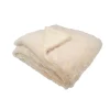 Domiva Couverture snow doublée Microdoux (75x100 cm - Ecru)