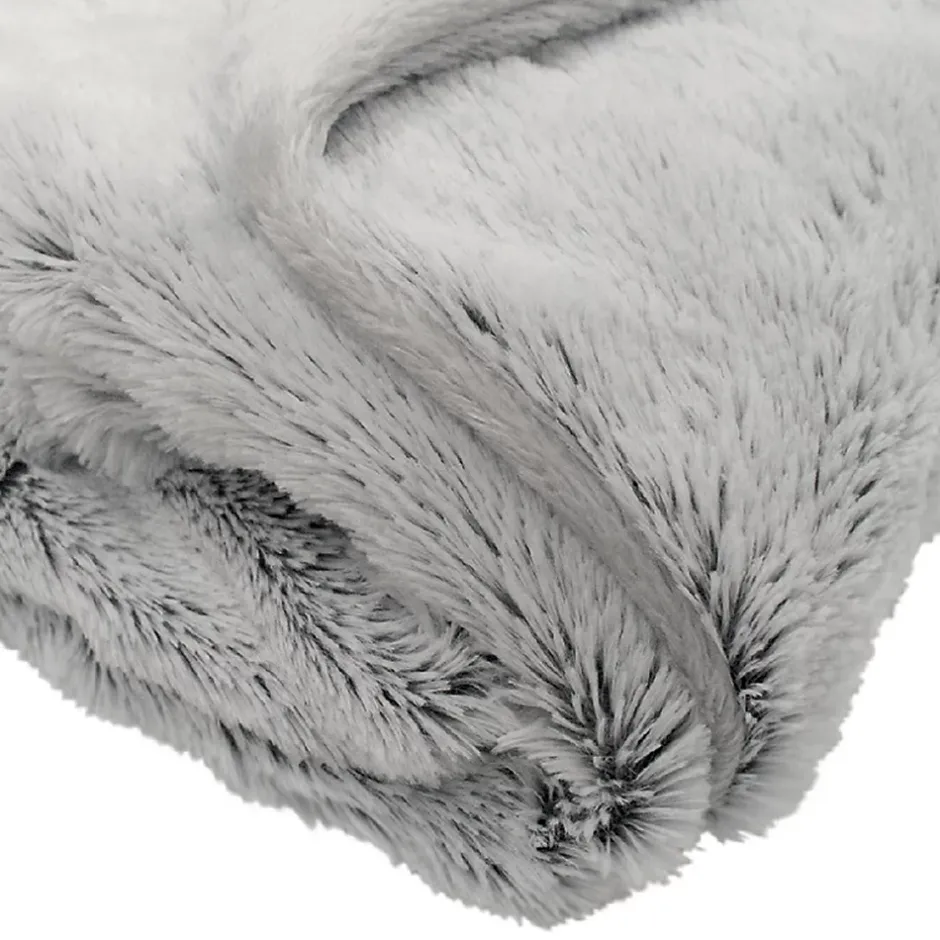 Domiva Couverture snow doublée Microdoux (75x100 cm - Gris souris) Outlet