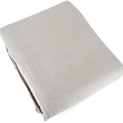 Linnea Couverture été 240x260 cm coton recyclé 365g/m2 RIVIERA gris perle Online