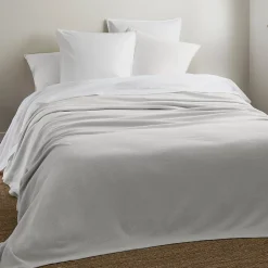 Linnea Couverture été 180x240 cm coton recyclé 365g/m2 RIVIERA gris perle Sale