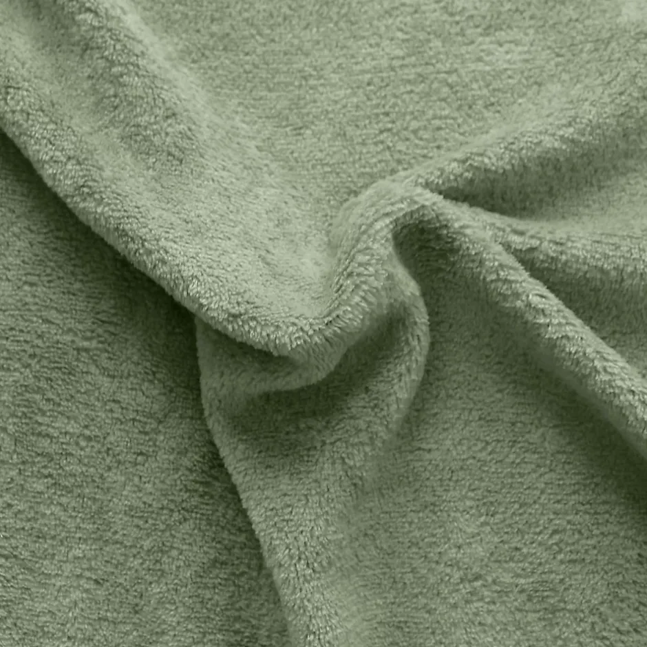 Home Maison Couverture unie en molleton (180x220 cm - Vert clair) Clearance