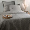 Lovely Casa Couvre lit boutis réversible 240x220 avec 2 taies CLEO
