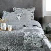 Lovely Casa Couvre lit boutis réversible 240x220 avec 2 taies OTAVIA