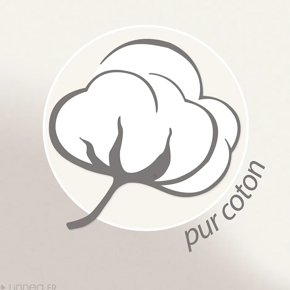 Linnea Couvre lit capitonné en mousseline de coton 260x240 cm ANDROS bleu lichen