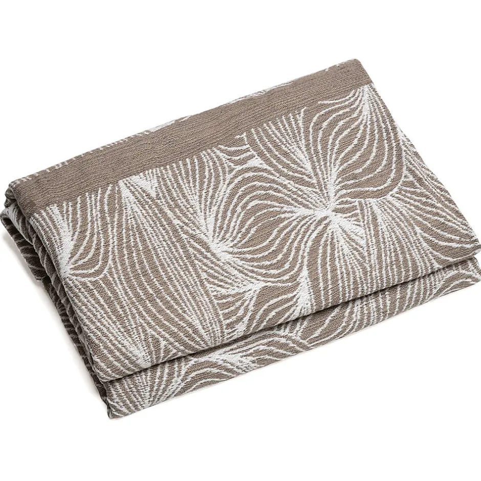 Linnea Couvre lit collection EMI pur coton 500 g/m² 180x240 cm marron praline