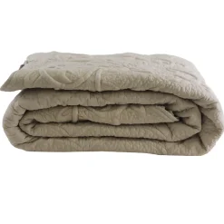 Couvre lit floqué à la main (240x260 cm - Naturel) Sale