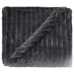 Vent Du Sud Couvre lit "Hermine" toutes dimensions - Ardoise - 230 x 260 cm pour lit 2 places "King Size" Sale