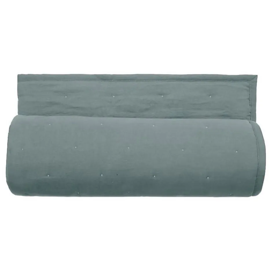 Vent Du Sud Couvre lit matelassé microfibre lavée "Céleste" toutes dimensions - Céleste Lichen - 180 x 240 cm pour lit 1 place
