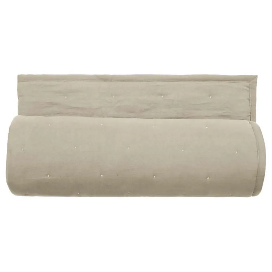 Vent Du Sud Couvre lit matelassé microfibre lavée "Céleste" toutes dimensions - Céleste Naturel - 220 x 240 cm pour lit 2 places Discount
