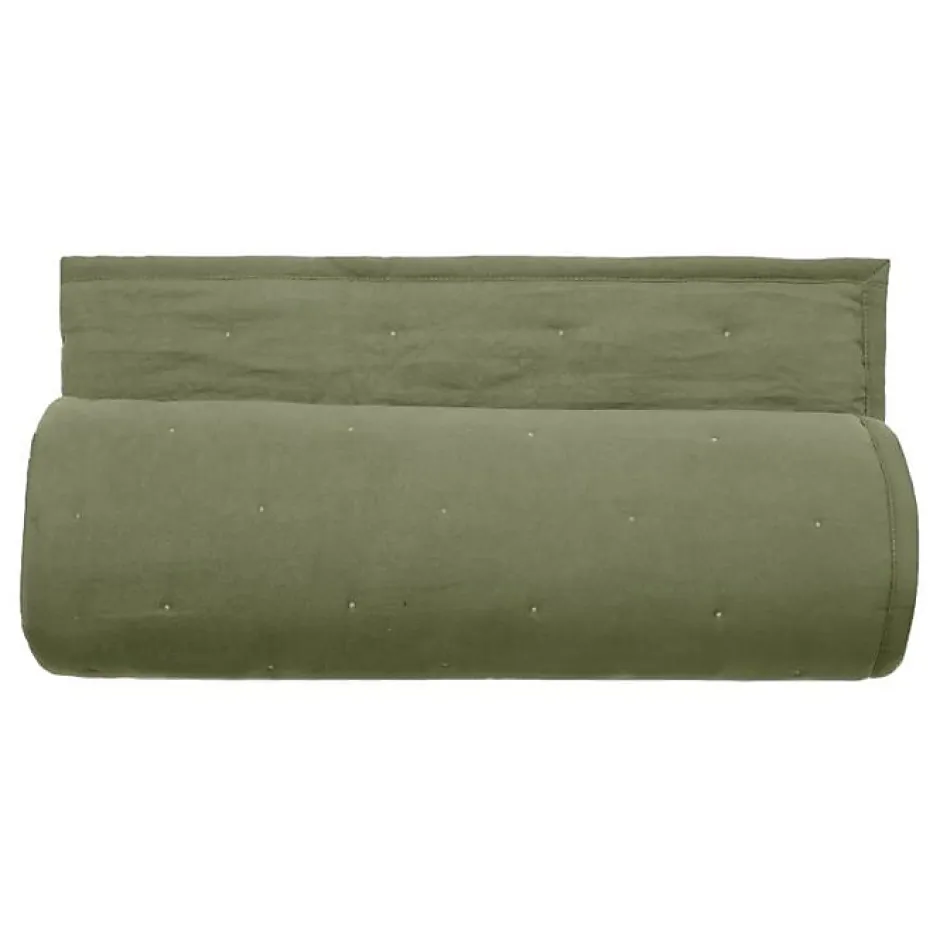 Vent Du Sud Couvre lit matelassé microfibre lavée "Céleste" toutes dimensions - Céleste Sauge - 180 x 240 cm pour lit 1 place Hot