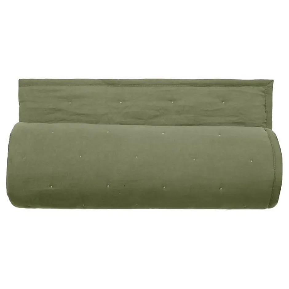 Vent Du Sud Couvre lit matelassé microfibre lavée "Céleste" toutes dimensions - Céleste Sauge - 220 x 240 cm pour lit 2 places