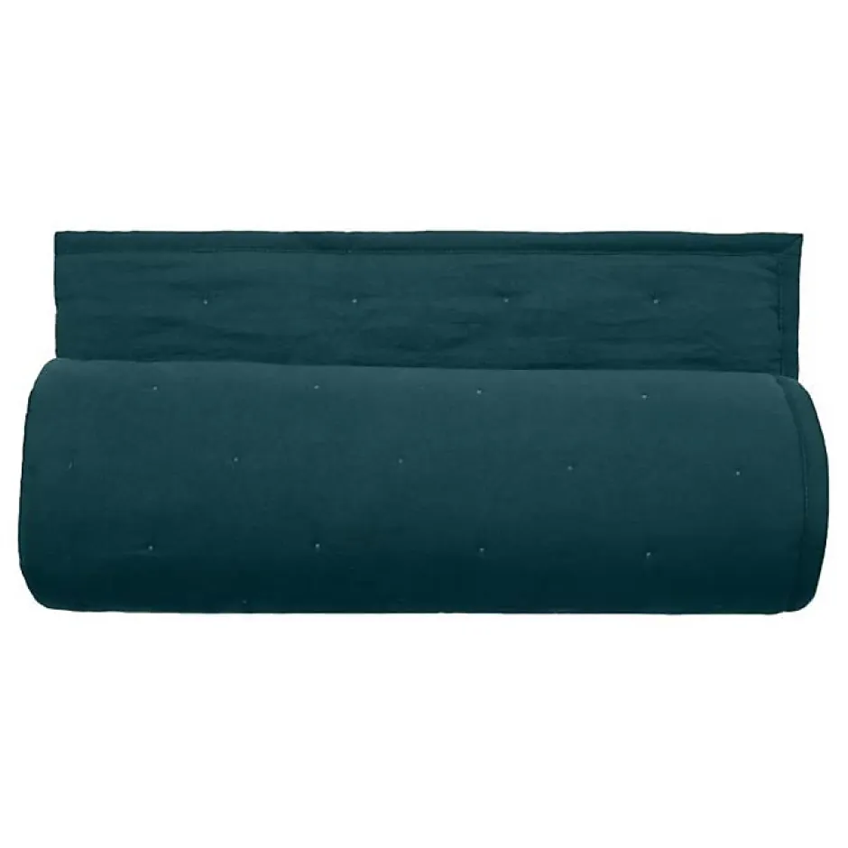 Vent Du Sud Couvre lit matelassé microfibre lavée "Céleste" toutes dimensions - Céleste Geai - 220 x 240 cm pour lit 2 places Online