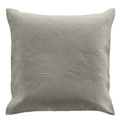 Douceur D'Intérieur Couvre lit 2p mat.+2 hc 60x60 220 x 240 cm microfibre unie romane Gris
