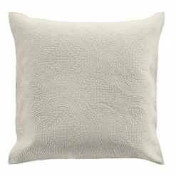 Douceur D'Intérieur Couvre lit 2p mat.+2 hc 60x60 220 x 240 cm microfibre unie romane Naturel