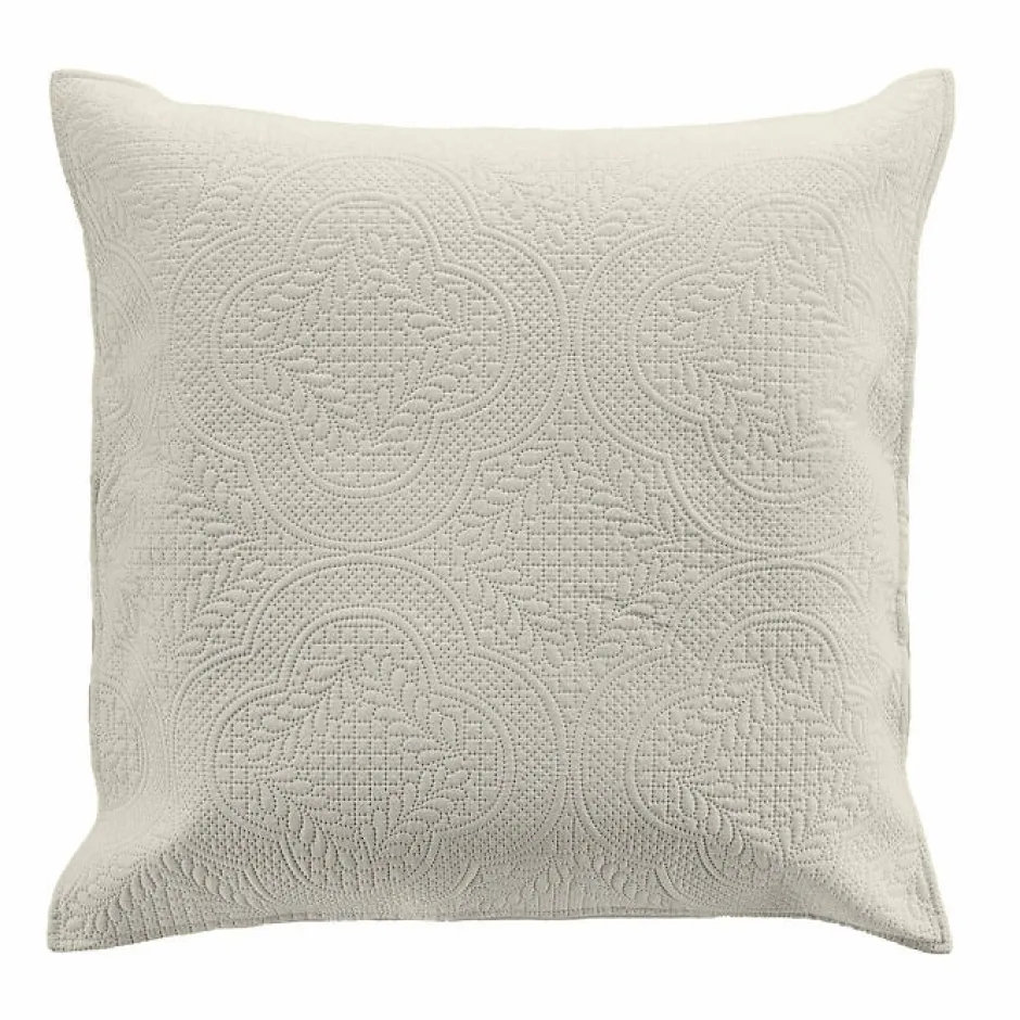 Douceur D'Intérieur Couvre lit 2p mat.+2 hc 60x60 220 x 240 cm microfibre unie romane Naturel