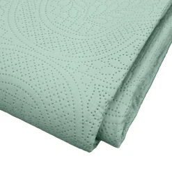 Douceur D'Intérieur Couvre lit 2p mat.+2 hc 60x60 220 x 240 cm microfibre unie romane Sauge Sale