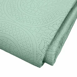 Douceur D'Intérieur Couvre lit 2p mat.+2 hc 60x60 220 x 240 cm microfibre unie romane Sauge Sale