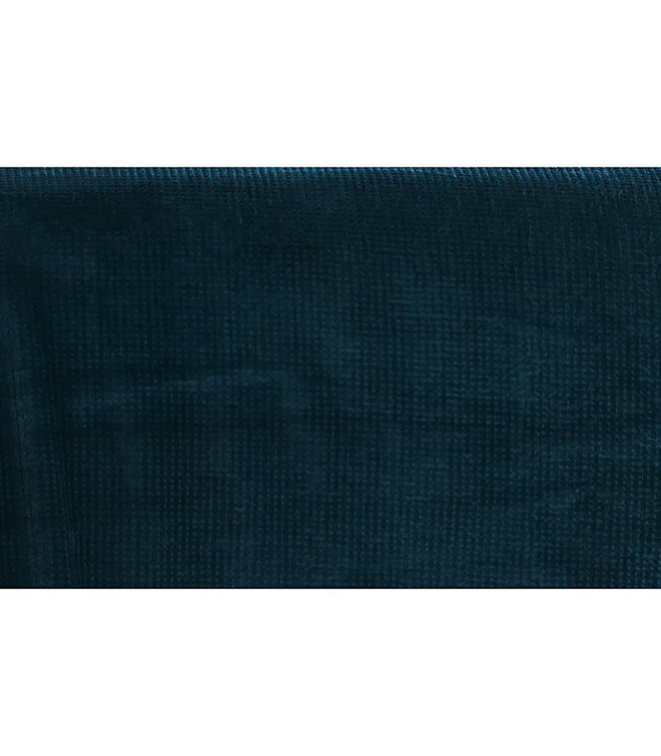 Linder Couvre lit velours gaufré - 180x240cm - Bleu marine