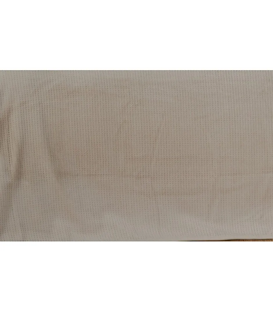 Linder Couvre lit velours gaufré - 180x240cm - Ivoire Discount