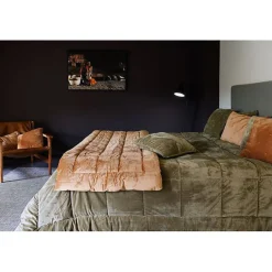 Vent Du Sud Couvre lit velours matelassé