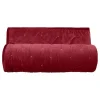 Vent Du Sud Couvre lit velours matelassé surpiqué "Gipsy" toutes dimensions - Gipsy Pourpre - 220 x 240 cm pour lit 2 places Discount