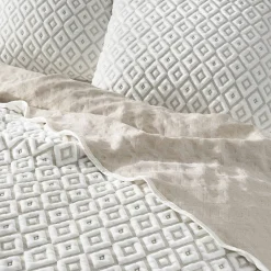 Douceur D'Intérieur Couvre-lit 2 personnes matelassé 220x240 + taies jersey microfibre Joana Online