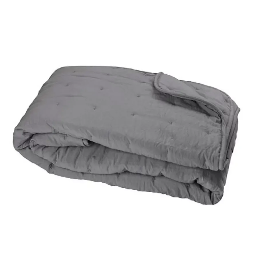 Couvre-Lit en microfibre matelassée (150x200 cm - Ardoise) New
