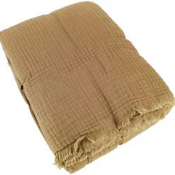 Linnea Couvre-lit 150x200 cm coton collection PAROS marron houblon Online