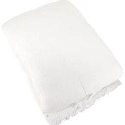 Linnea Couvre-lit 260x240 cm coton collection PAROS blanc neige Online