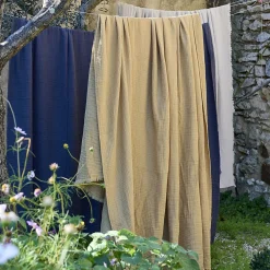 Linnea Couvre-lit 260x240 cm coton collection PAROS marron houblon