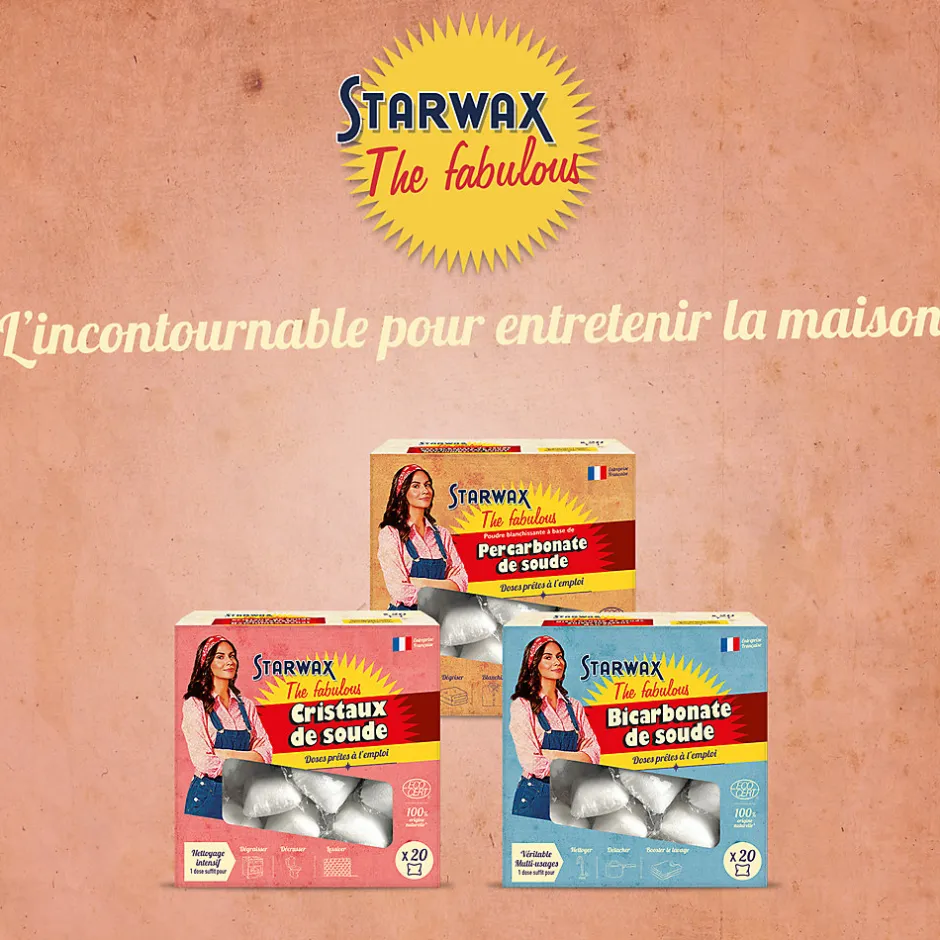 Starwax Fabulous Cristaux de soude doses 20 x 20g