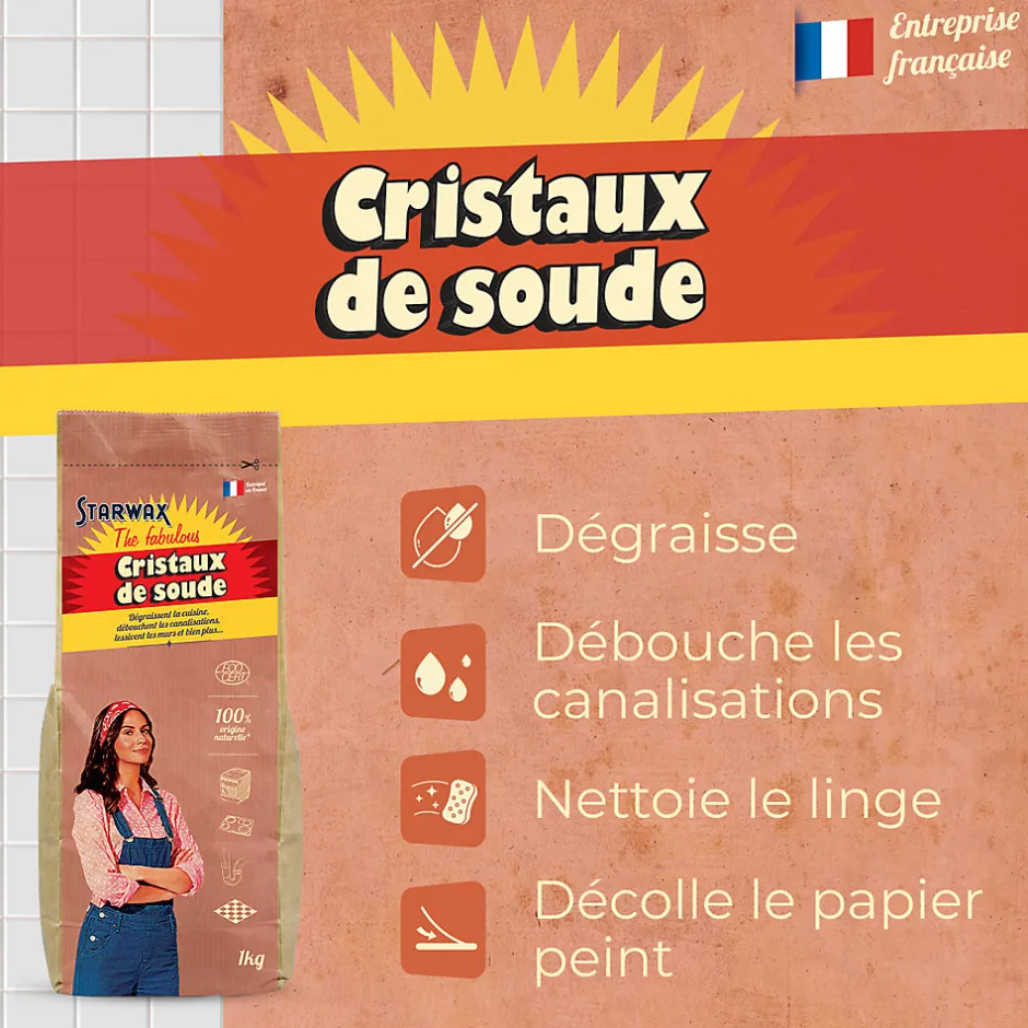 Starwax Fabulous Cristaux de soude The fabulous Starwax 1KG