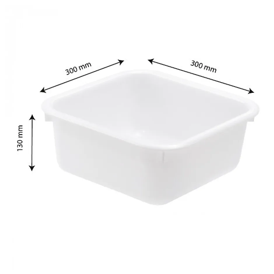Gilac Cuvette alimentaire carrée emboitable 7 L - blanc