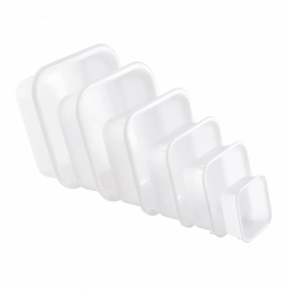 Gilac Cuvette alimentaire carrée emboitable 7 L - blanc