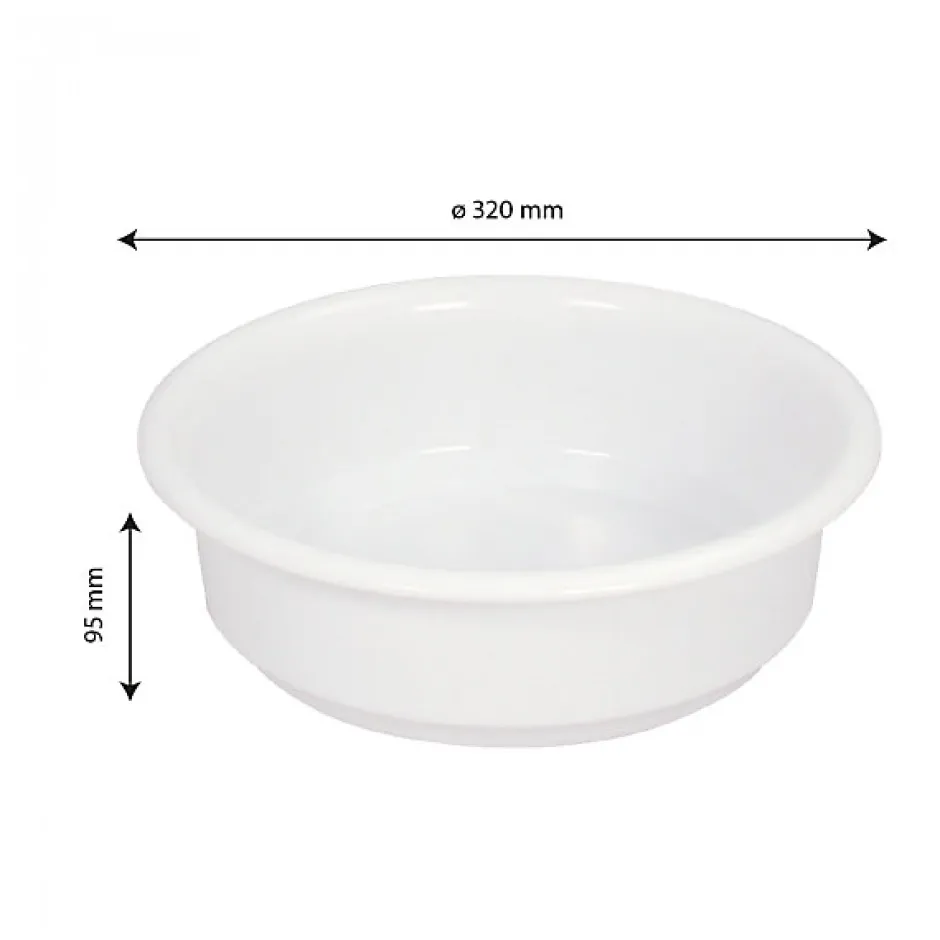 Gilac Cuvette alimentaire ronde emboitable 4,5 L - blanc