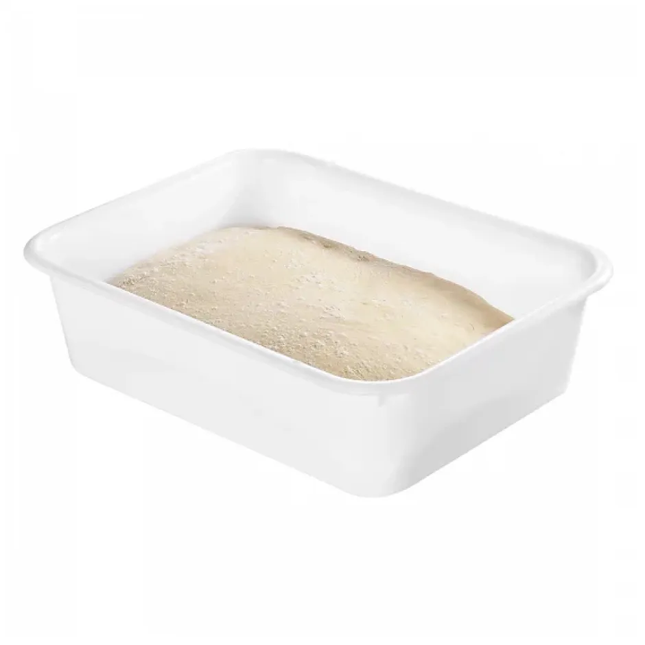Gilac Cuvette rectangulaire profonde 20 L - blanc New