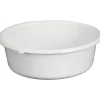Aluminium Et Plastique Cuvette ronde - D: 32 cm - H 11 cm - 5 L - gris moucheté