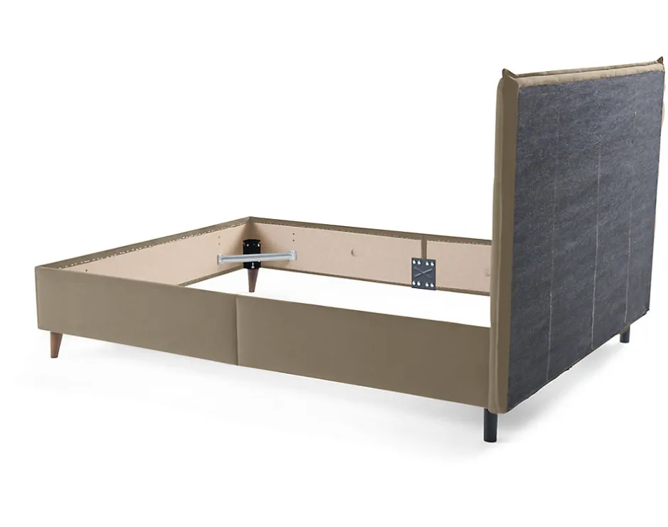 Best Mobilier Dali - cadre de lit - 140x190 - en velours -